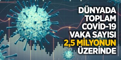 Dünya genelinde vaka sayısı 2,5 milyonun üzerinde
