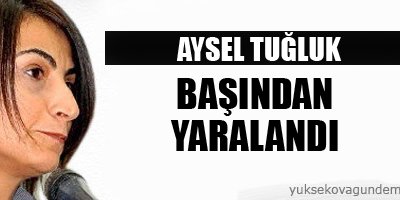 Aysel Tuğluk başından yaralandı