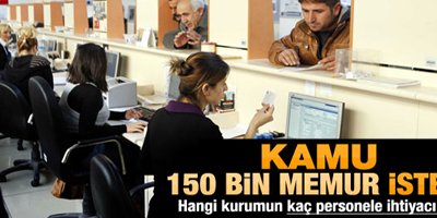 Hangi kamu kurumu kaç memur alımı talep etti
