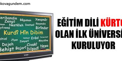 Eğitim dili Kürtçe olan ilk üniversite kuruluyor