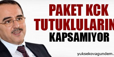 Paket KCK tutuklularını kapsamıyor