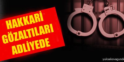 Hakkari gözaltıları adliyede