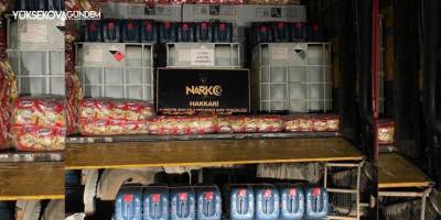 Yüksekova'da 3 ton 300 litre asit anhidrit maddesi ele geçirildi