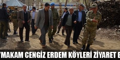 Kaymakam Cengiz Erdem Köyleri Ziyaret Etti
