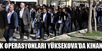 KCK operasyonları Yüksekova'da Kınandı