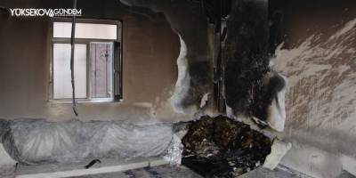 Yüksekova'da yangın maddi hasara neden oldu