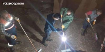 Hakkari’de su depoları temizlendi