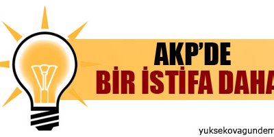 AKP'de bir istifa daha
