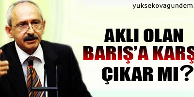 'Aklı olan barışa karşı çıkar mı?'