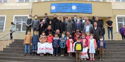 Avrupa'dan sınırdaki çocuklara giyim yardımı