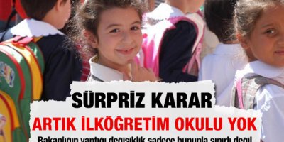 İlköğretim okulu tarihi oldu!