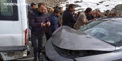 HDP Hakkari milletvekilin aracı kaza yaptı