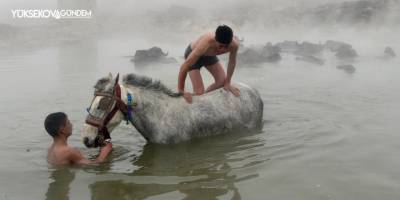 Budaklı kaplıcası doğal fotoğraf stüdyosuna döndü