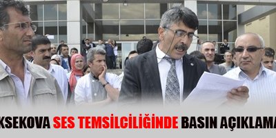 Yüksekova SES Temsilciliğinde Basın Açıklaması