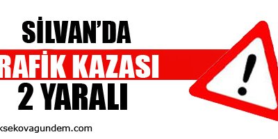 Silvan'da trafik kazası: 2 yaralı