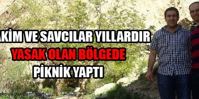 Yasaklı Bölge'de Piknik Yaptılar