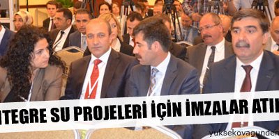 Entegre Su Projeleri için imzalar atıldı