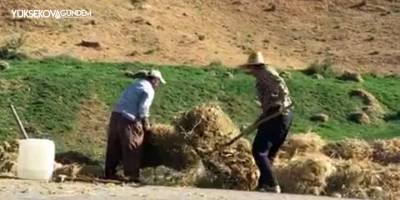 Çiftçilerin zorlu mesaisi