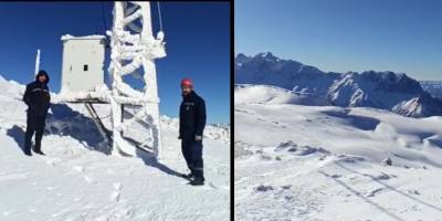 Yüksekova'da Buz tutan Elektrik direklerinde meydana gelen arıza giderildi