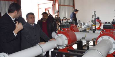 Yüksekova'da Devam eden doğalgaz çalışmalarını Kaymakam Çimşit, yerinde inceledi