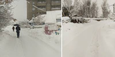 Yüksekova'da Kar Esareti Devam Ediyor