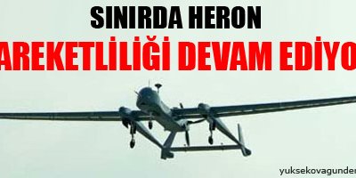 Sınırda Heron hareketliliği devam ediyor