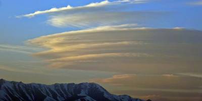 Yüksekova'da semalarında mercek bulutu görüldü