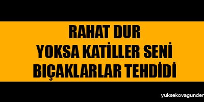 katiller seni bıçaklar tehdidi!