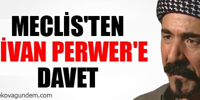 Meclis'ten Şivan Perwer'e davet