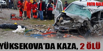 Yüksekova'da Kaza, 2 Ölü
