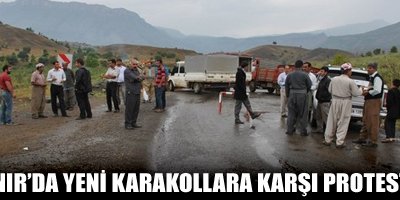 Sınırda yeni karakollara karşı protesto