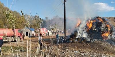 Yüksekova’da 15 bin bağ ot kül oldu