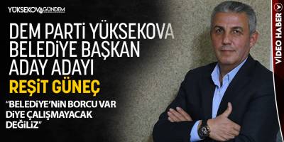 DEM Parti aday adayı Reşit Güneç vaatlerini açıkladı