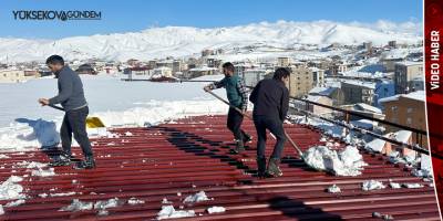 Yüksekova’da kar, geçim kaynağı oldu