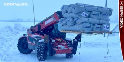 AFAD tırlarla Yüksekova’ya çadırlar getirdi