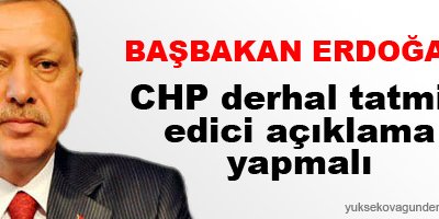 CHP derhal açıklama yapmalı