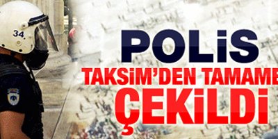 Polis Taksim'den çekildi
