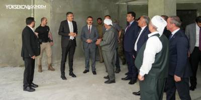 Vali Çelik, Kur’an kursu inşaatında incelemelerde bulundu