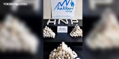 Yüksekova'da kristal halde 28 kilo metamfetamin ele geçirildi