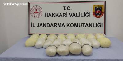 Şemdinli'de 23 kilo uyuşturucu ele geçirildi