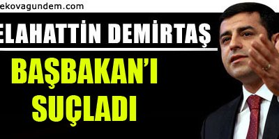 Demirtaş Başbakan'ı suçladı