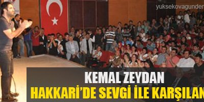 Zeydan Hakkari'de sahneye çıktı