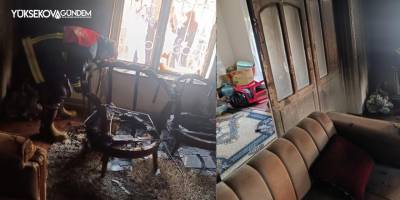 Van’da bir evde yangın çıktı