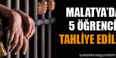 5 öğrenci tahliye edildi