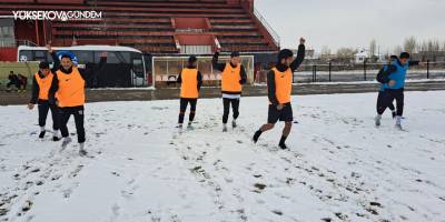 Yüksekova belediyespor, maç öncesi hazırlıklarını tamamladı