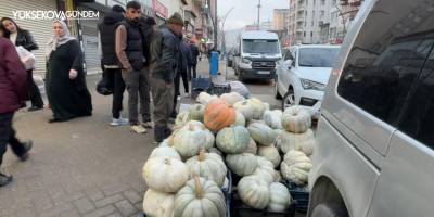Yüksekova’da kışın vazgeçilmezi: Bal kabak