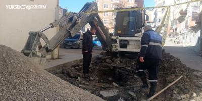 Hakkari'de su arıza ekiplerinin zorlu kış mesaisi başladı