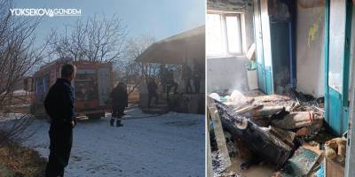 Van’da ev yangını