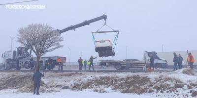 Bitlis’te zincirleme kazanın yaşandığı alan havadan görüntülendi