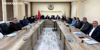 Yüksekova Belediyesi'nde Aylık Çalışmalar Değerlendirildi